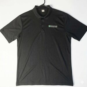 Enterprise Rent-A-Car Mens Polo Shirt Black Short Sleeve Logo Sport-M Medium